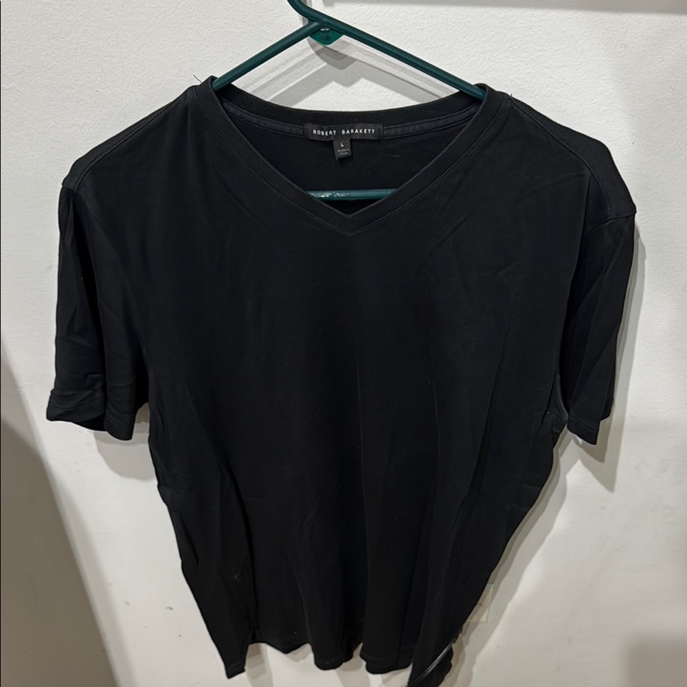 Robert Barakett Black V-Neck Tee